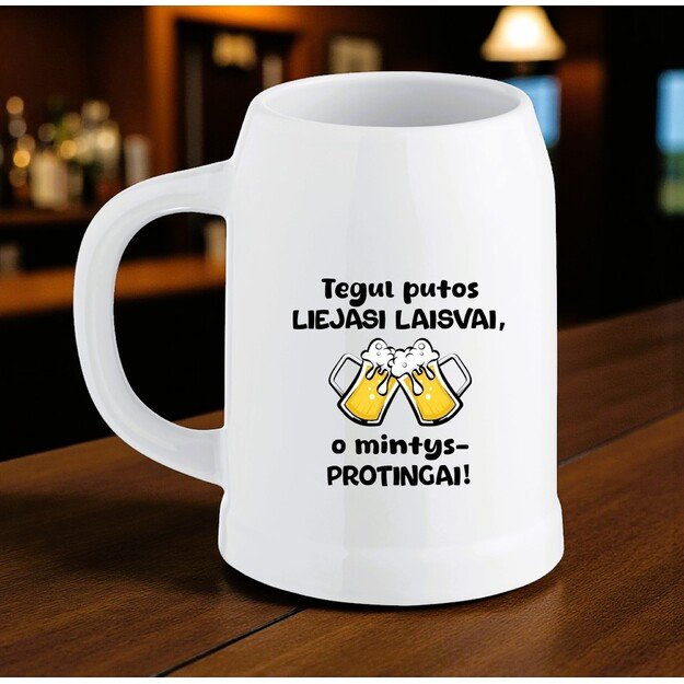 Keramikinis bokalas Tegul putos liejasi laisvai, o mintys - protingai