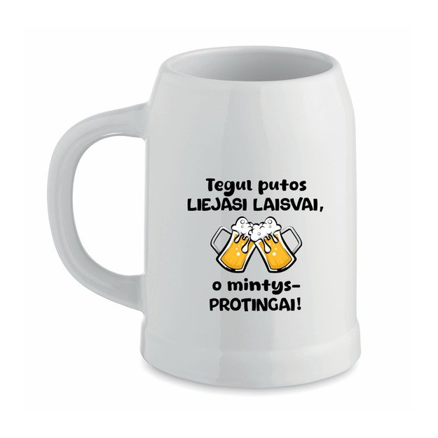 Keramikinis bokalas Tegul putos liejasi laisvai, o mintys - protingai 1