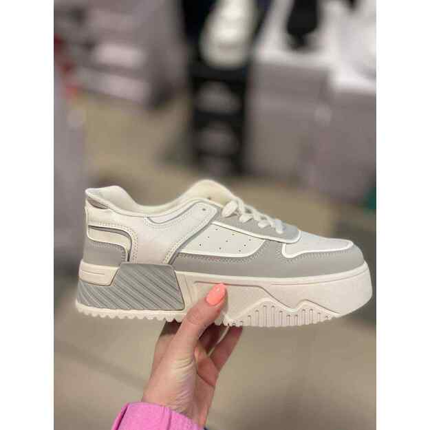 Platforminiai sportbačiai balta/pilka WEIDE 2