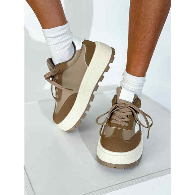 Platforminiai rudi sportiniai bateliai 25802