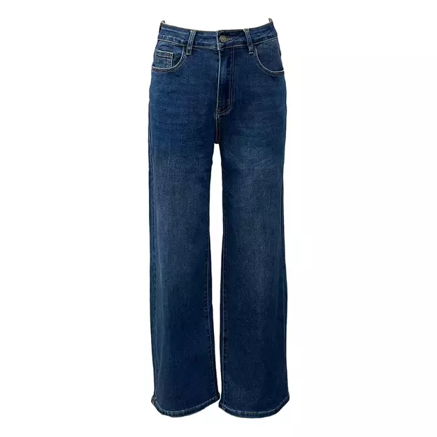 Mėlyni džinsai SHINY DESIGN STRAIGHT (M-4XL) 4