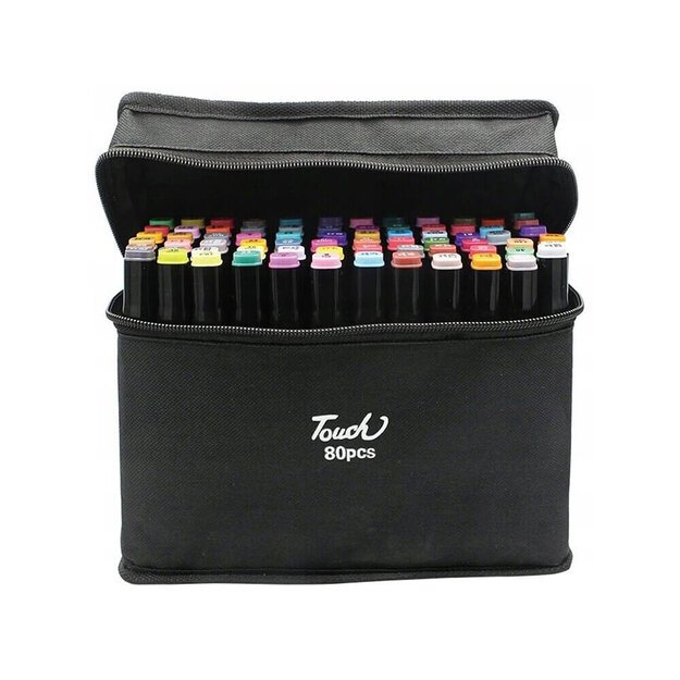 Dvipusiai markeriai TOUCH 80vnt.
