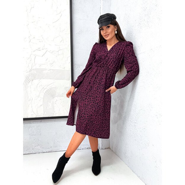 Midi suknelė MINDY - bordo 1