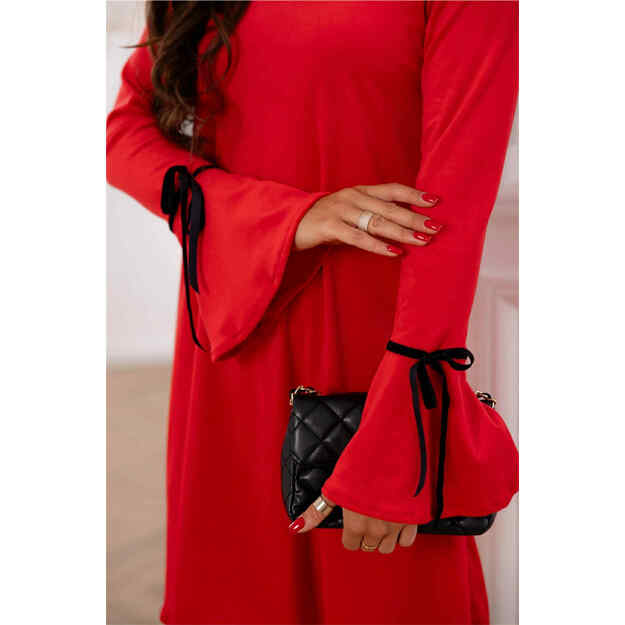 Aksominė suknelė VELVET - raudona 2