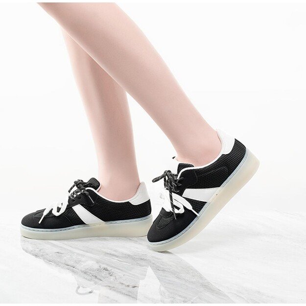 Sportbačiai lygiu padu 6501 - juodi