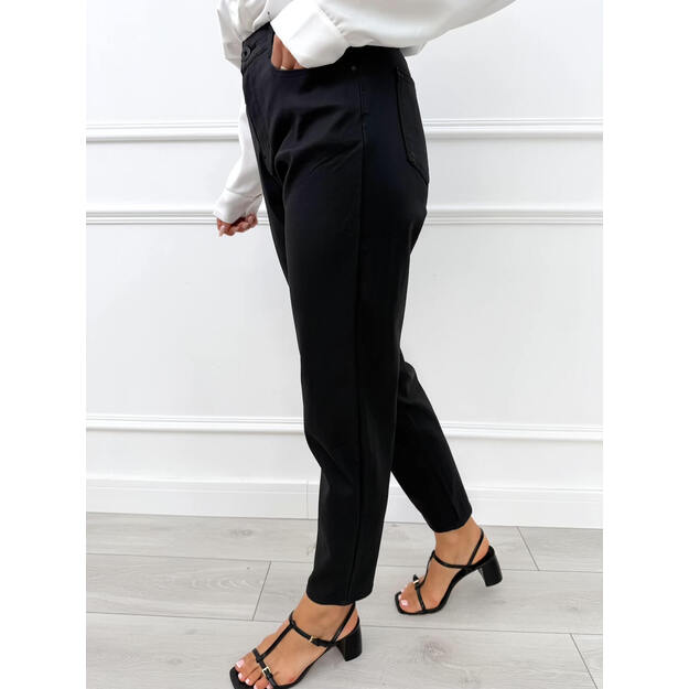 Dirbtinės odos kelnės DAYSIE C9279 MOM  1