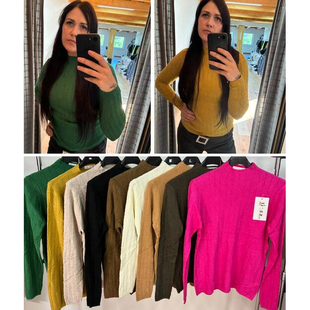 Megztinis su pusiniu kaklu L.C.2fashion