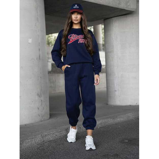 Medvilninis komplektas su pašiltinimu Street Glow - Mėlynas 1