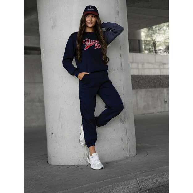 Medvilninis komplektas su pašiltinimu Street Glow - Mėlynas 2