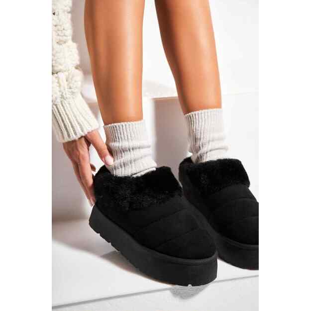 UGG stiliaus aulinukai - šlepetės SEASTAR - juodos