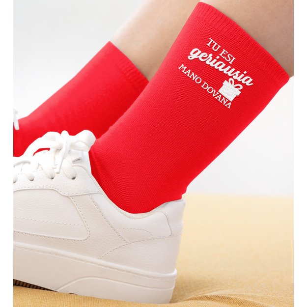 Moteriškos kojinės Tu esi geriausia mano dovana 