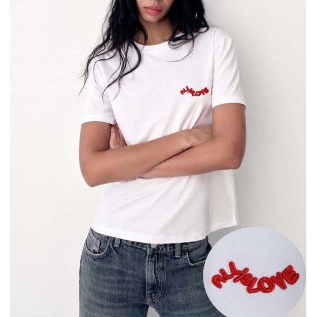 Marškinėliai ALLISLOVE - balta