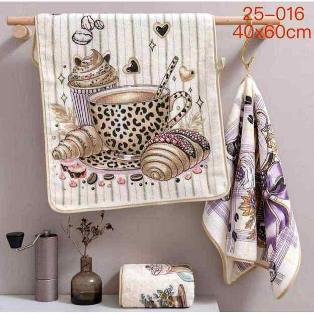 Virtuvinis rankšluostis 60x40cm COFFEE