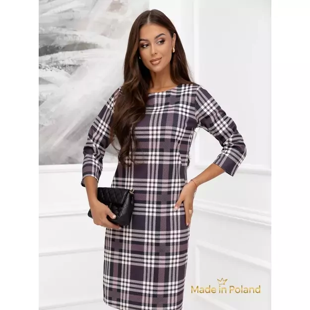 Languota suknelė SCOTLAND - šokoladinė 2