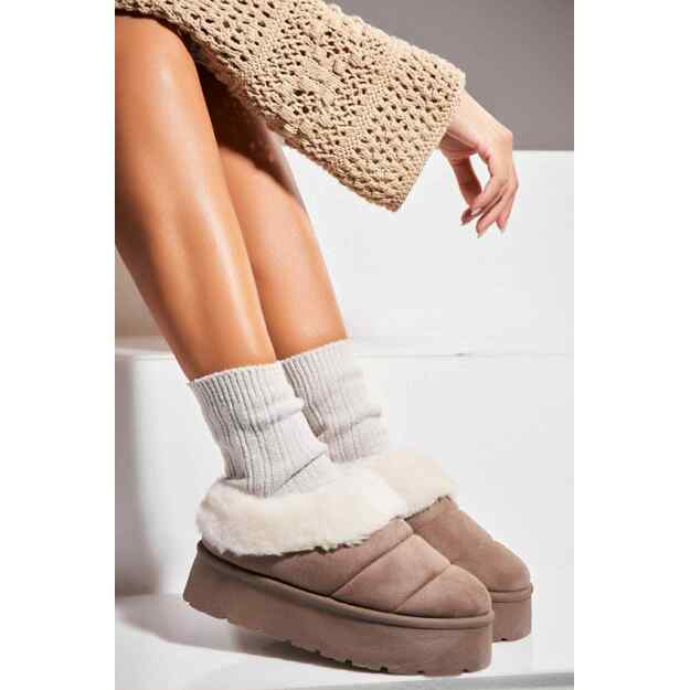 UGG stiliaus aulinukai - šlepetės SEASTAR - kapučino 2