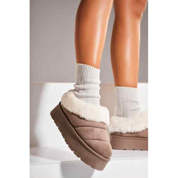 UGG stiliaus aulinukai - šlepetės SEASTAR - kapučino 1