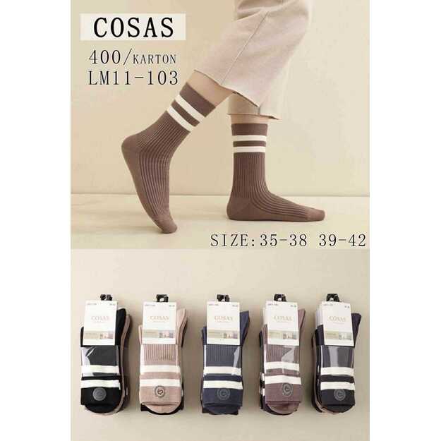 Moteriškos COSAS kojinės su kašmyru 4por pakuotė