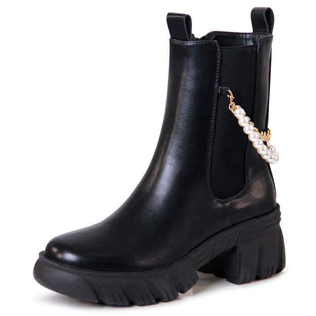 Juodi aulinukai puošti grandine iš karoliukų SALINYANG