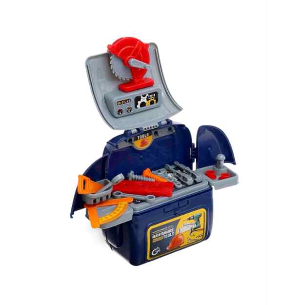 Žaislinis meistro įrankių rinkinys - mėlynas