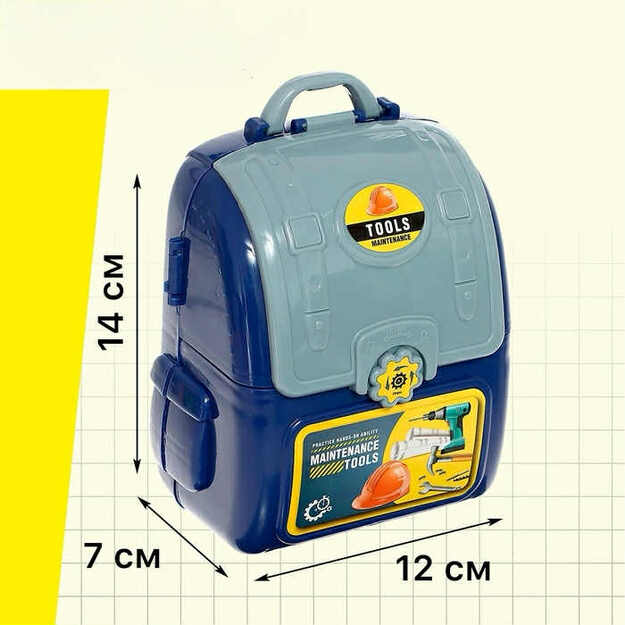 Žaislinis meistro įrankių rinkinys - mėlynas 1