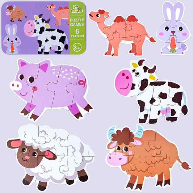 Vaikiška dėlionė FARM ANIMALS PUZZLE