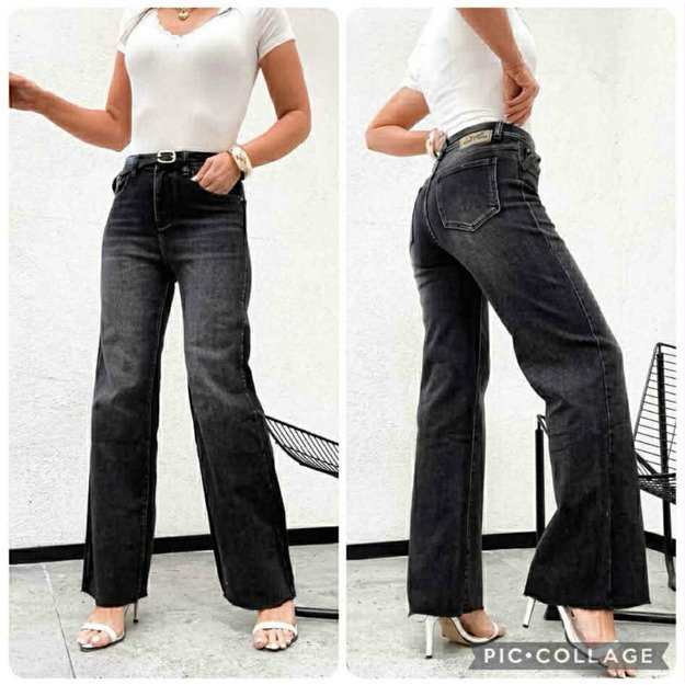 Tamsiai pilki džinsai UiUj regualar fit RE120-1