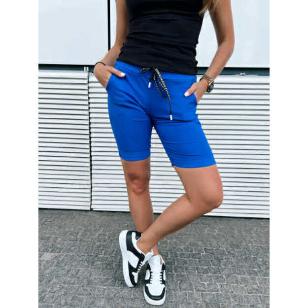 Viskoziniai šortai - mėlyni