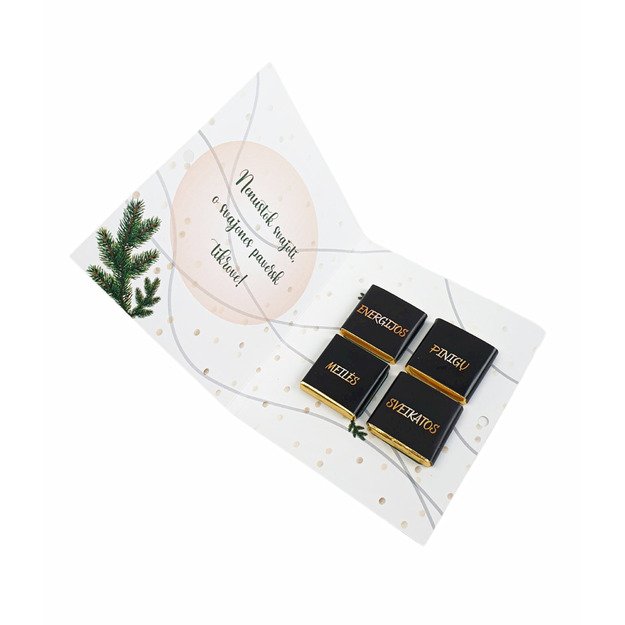 Atvirukas su mini šokoladukais Su Šv. Kalėdom! 1