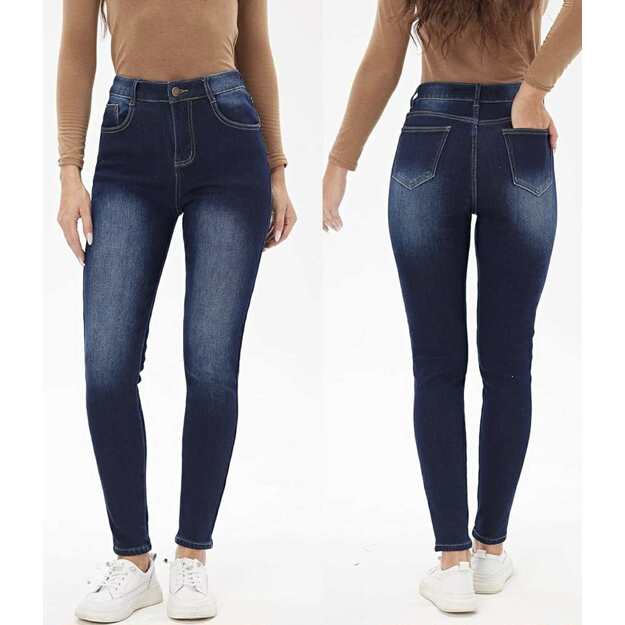 Tamsiai mėlyni LORRTA denim džinsai